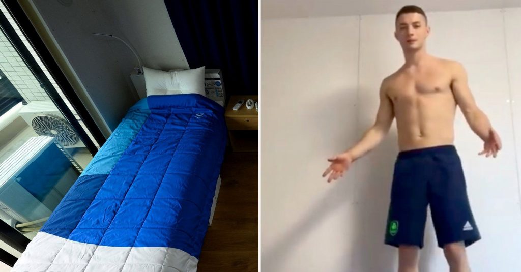 Гимнастик доказа, че леглата в Токио ще издържат на секс (ВИДЕО)