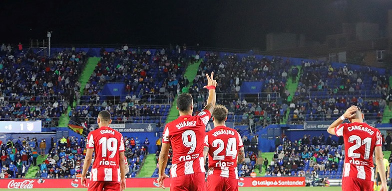 Атлетико обърна Хетафе с два гола на Суарес и поведе в Ла Лига