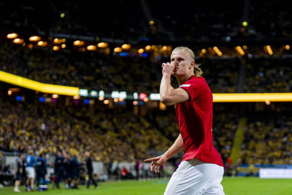 Новата звезда на Ман Сити блести за Норвегия срещу Швеция