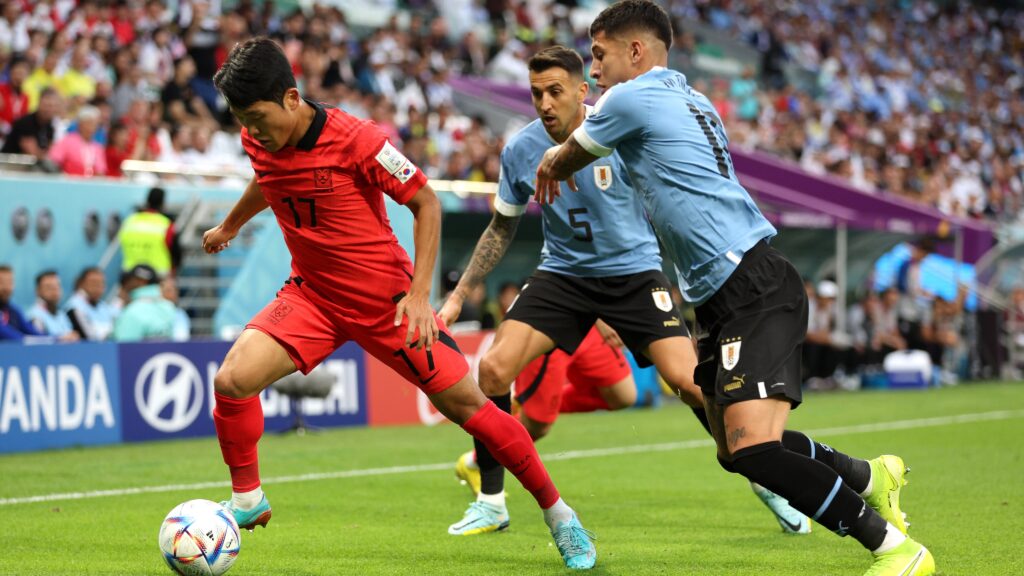 Две греди спряха Уругвай за победата срещу Южна Корея