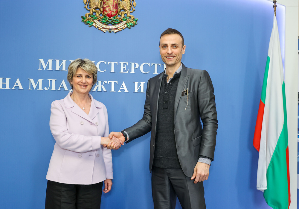 Димитър Бербатов и Весела Лечева се срещнаха в ММС