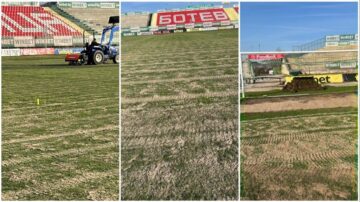 Ремонт на тревното покритие на стадион “Христо Ботев” във Враца