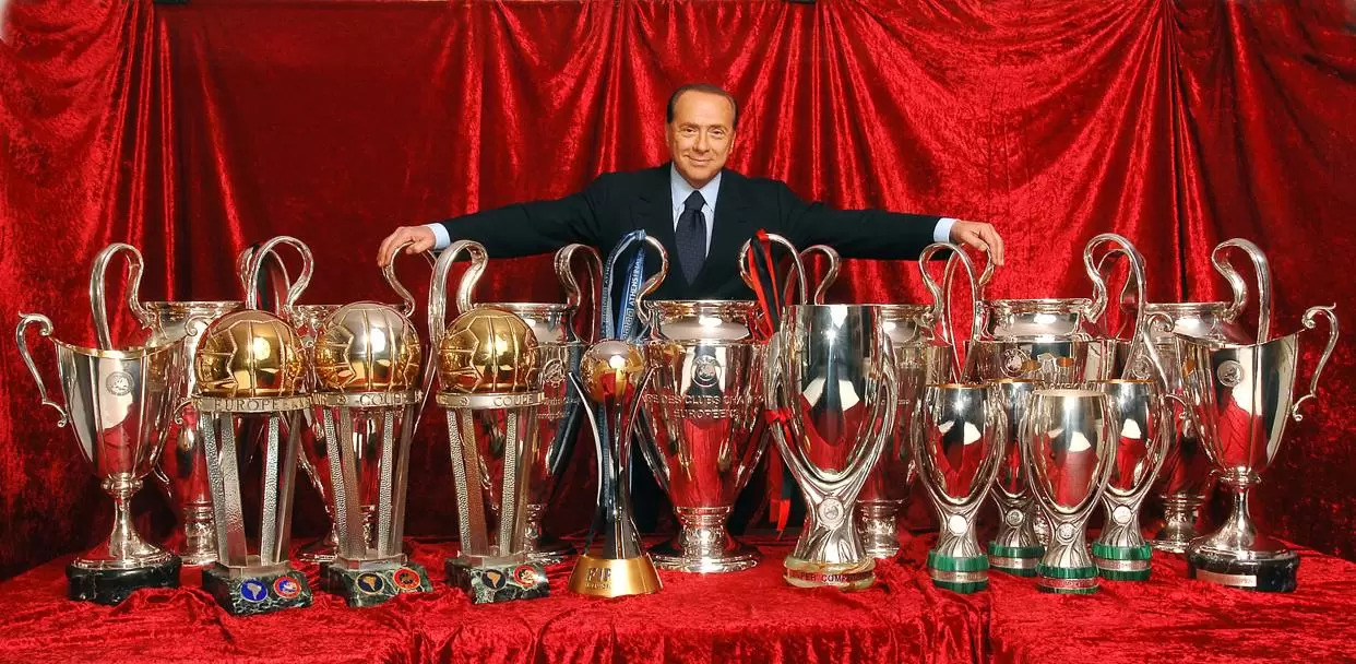 silvio berlusconi milan trophies