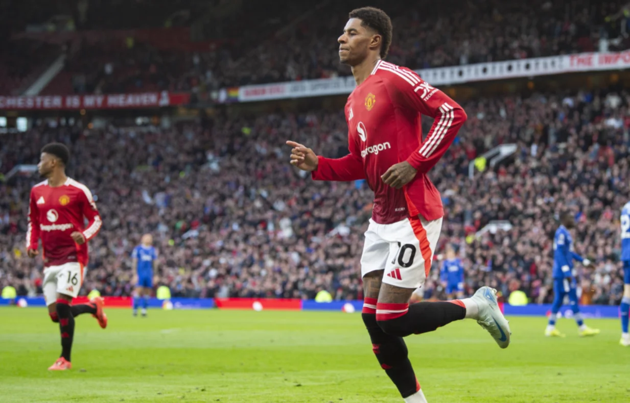 man united everton rashford