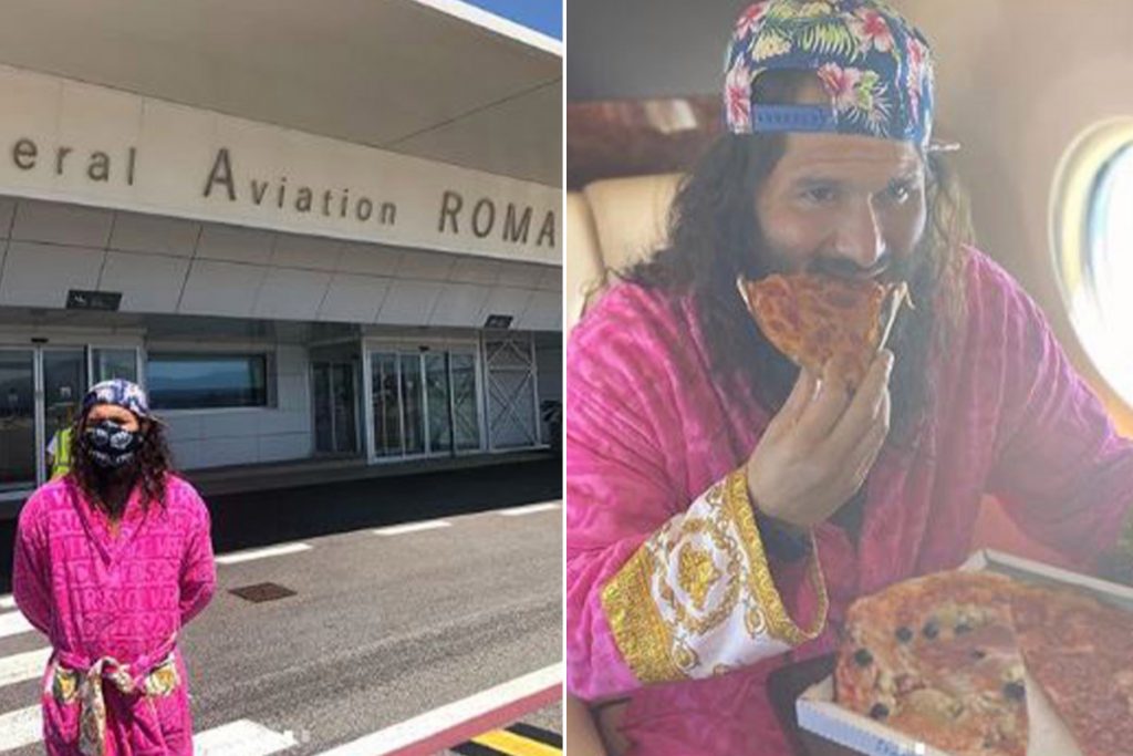 Масвидал зарежда с пица в Рим на път за остров Яс