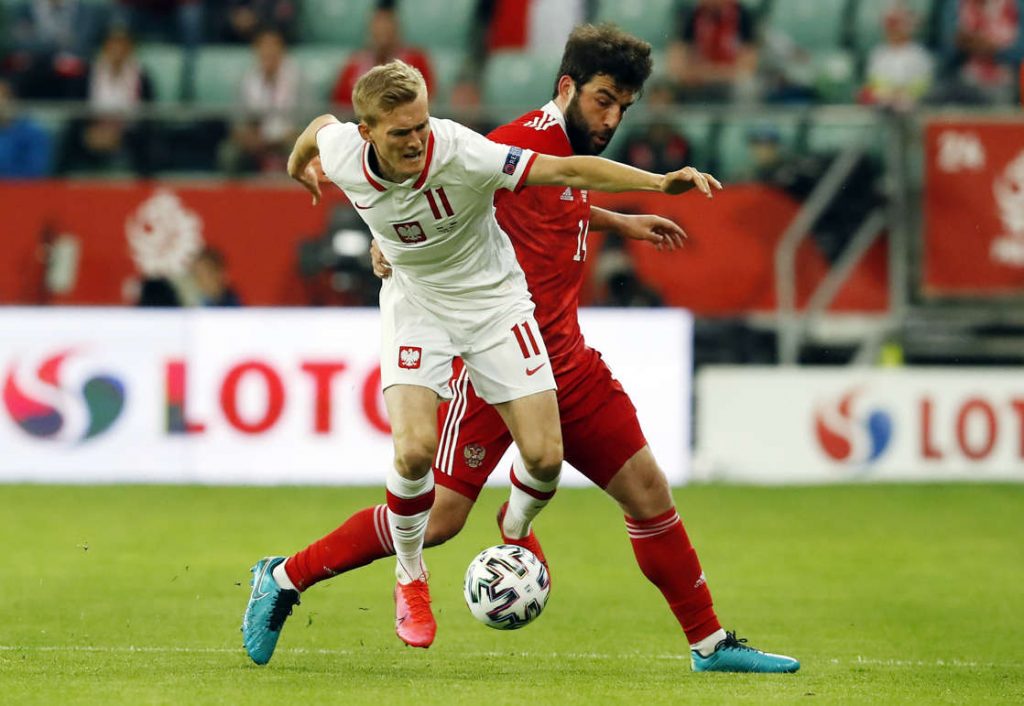 Реми между Полша и Русия, екс-нападател на Лудогорец с гол 1