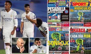 "Почервеняване от срам" - медиите в Испания сразиха Реал 1