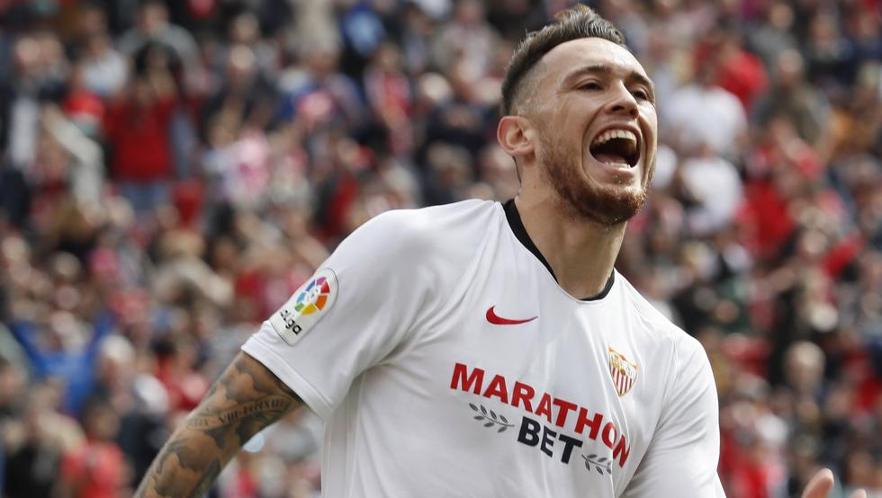 Късен гол на Окампос прати Севиля на 1/2 финалите от Лига Европа width=