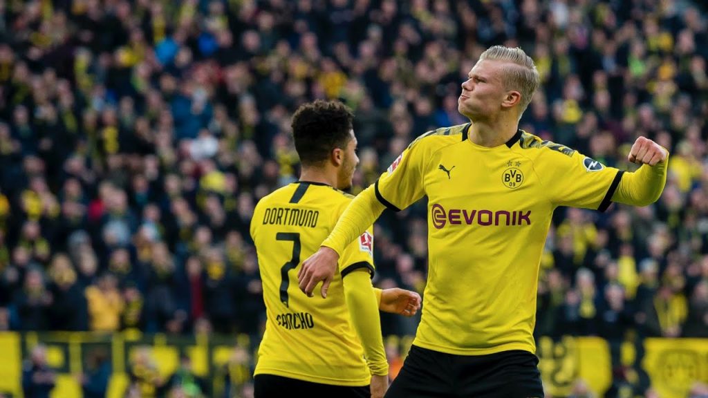 Борусия не спира да гази в Бундеслигата, Холанд отново с 2 гола