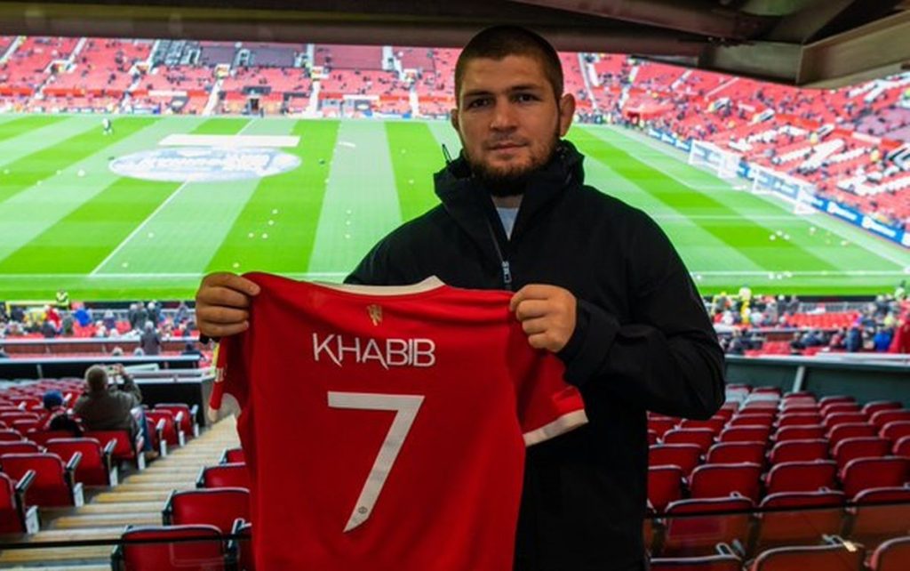 Хабиб Нурмагомедов на трибуните на “Олд Трафорд”