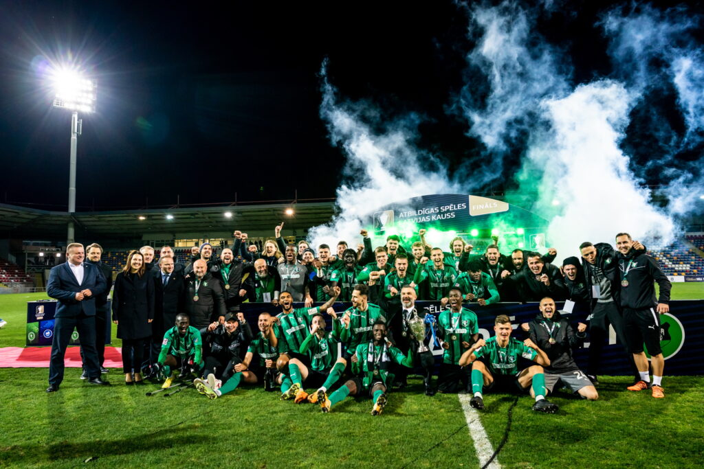 Георги Минчев вдигна Купата на Латвия с Ауда