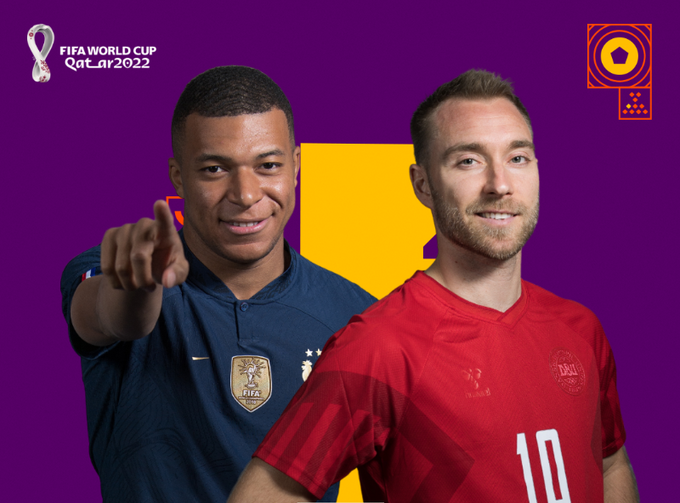 Франция – Дания (стартови състави)