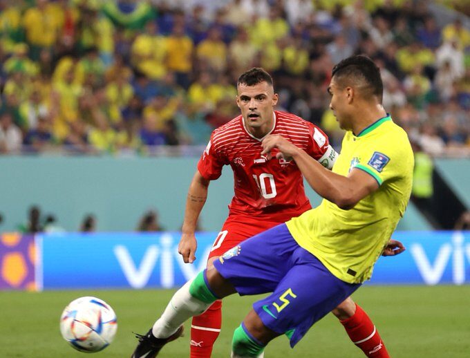 Каземиро изпрати Бразилия на осминафиналите