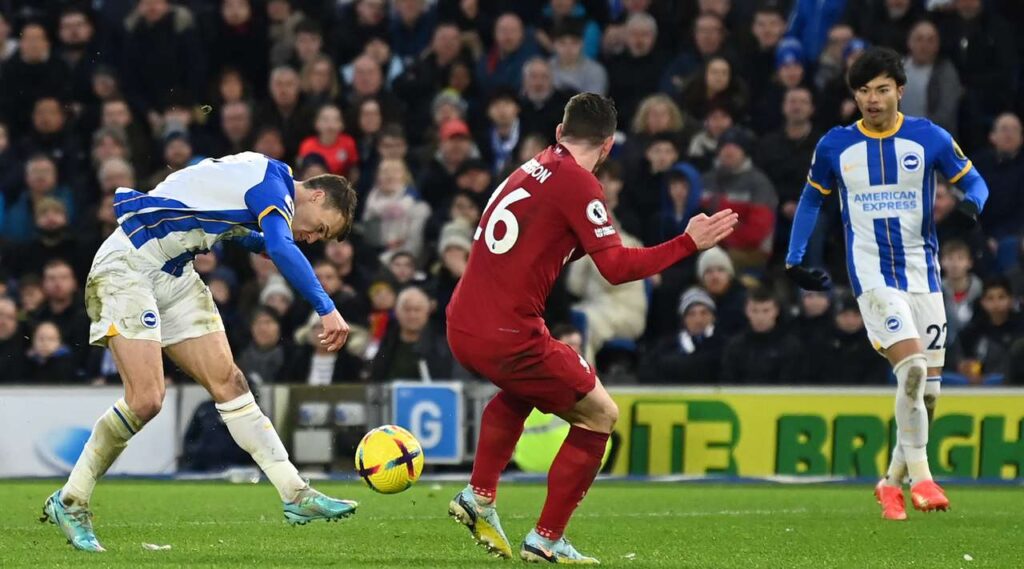 Ливърпул се издъни и в Брайтън, топ 4 е вече далеч