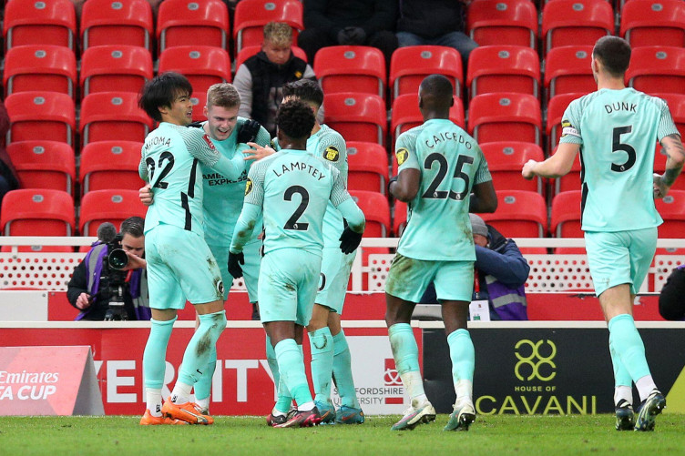 Брайтън се справи със Стоук Сити и е на 1/4-финал на ФА Къп