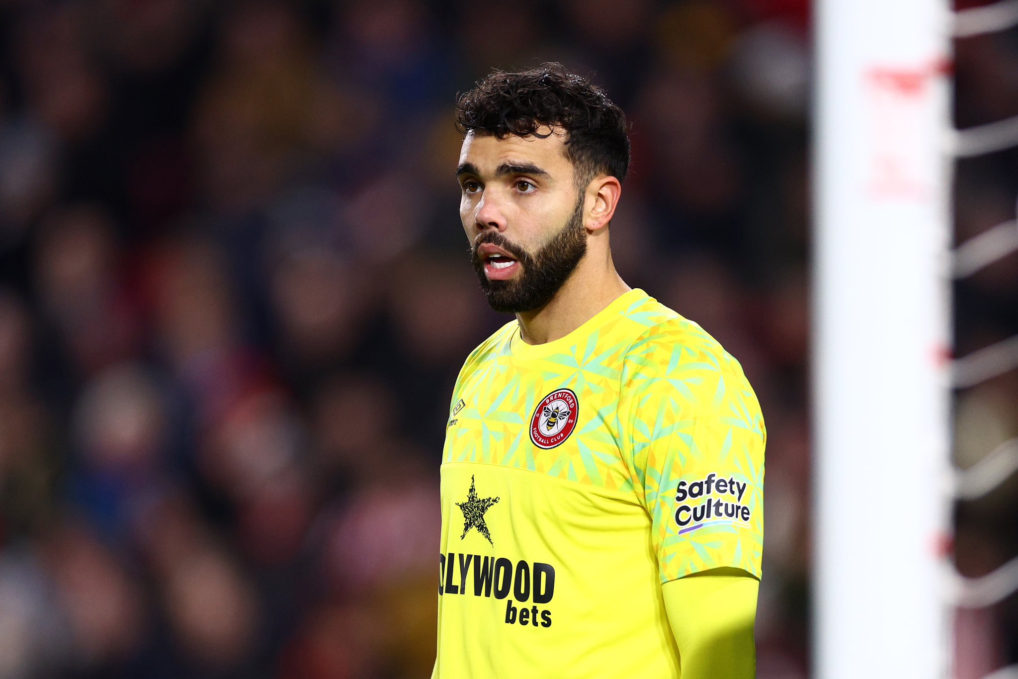 Арсенал ще се пробва да привлече вратаря на Брентфорд width=