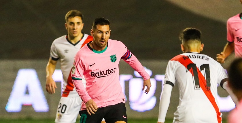 Завърналият се Меси вдъхнови Барса за обрат срещу Райо Валекано