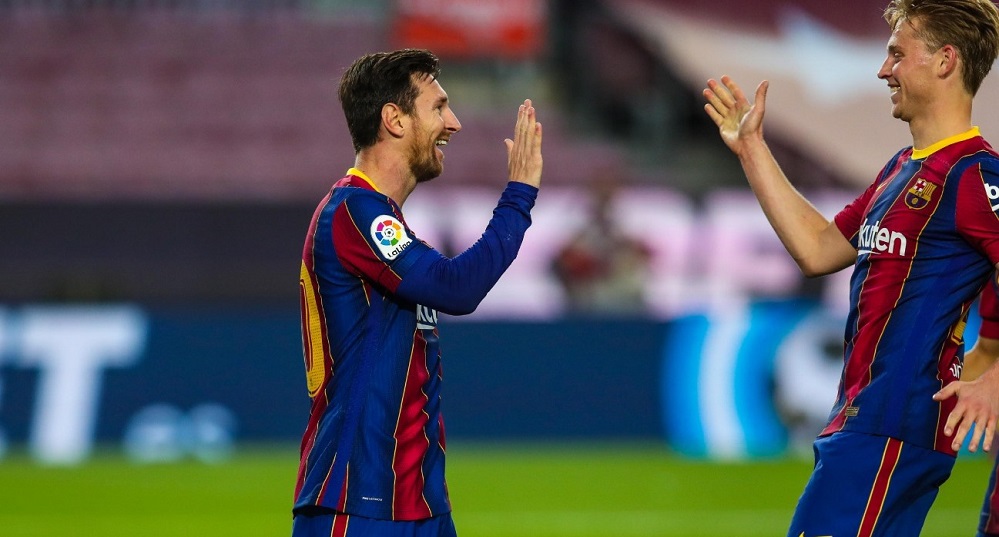 Барса отново се луташе до влизането на Меси в игра