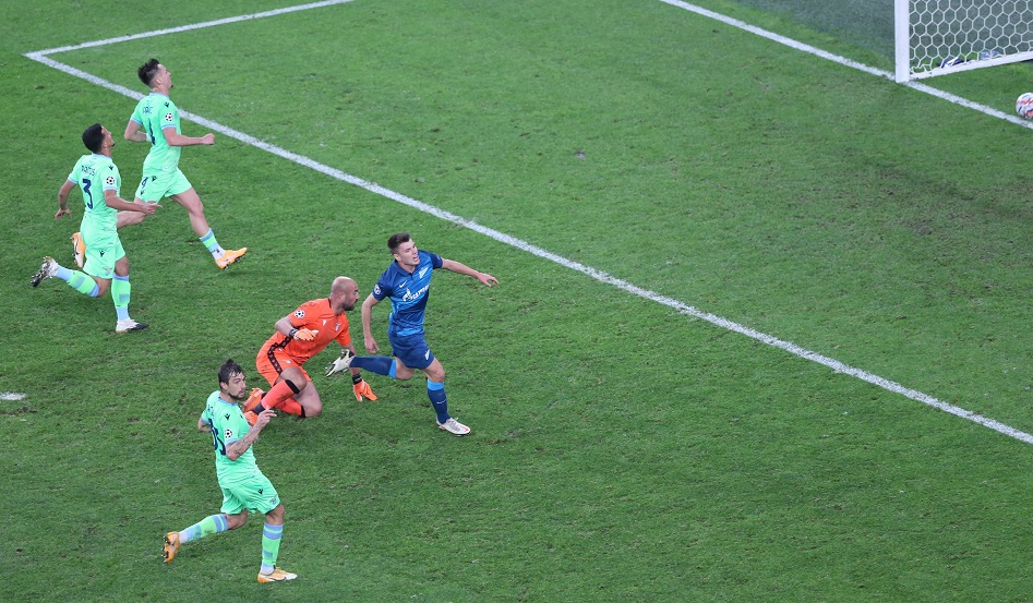 Зенит се изложи в края и взе само точка от Лацио