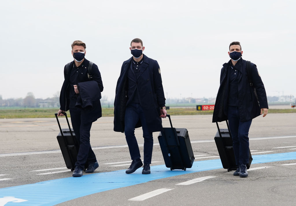 Националите на Италия пристигнаха в София