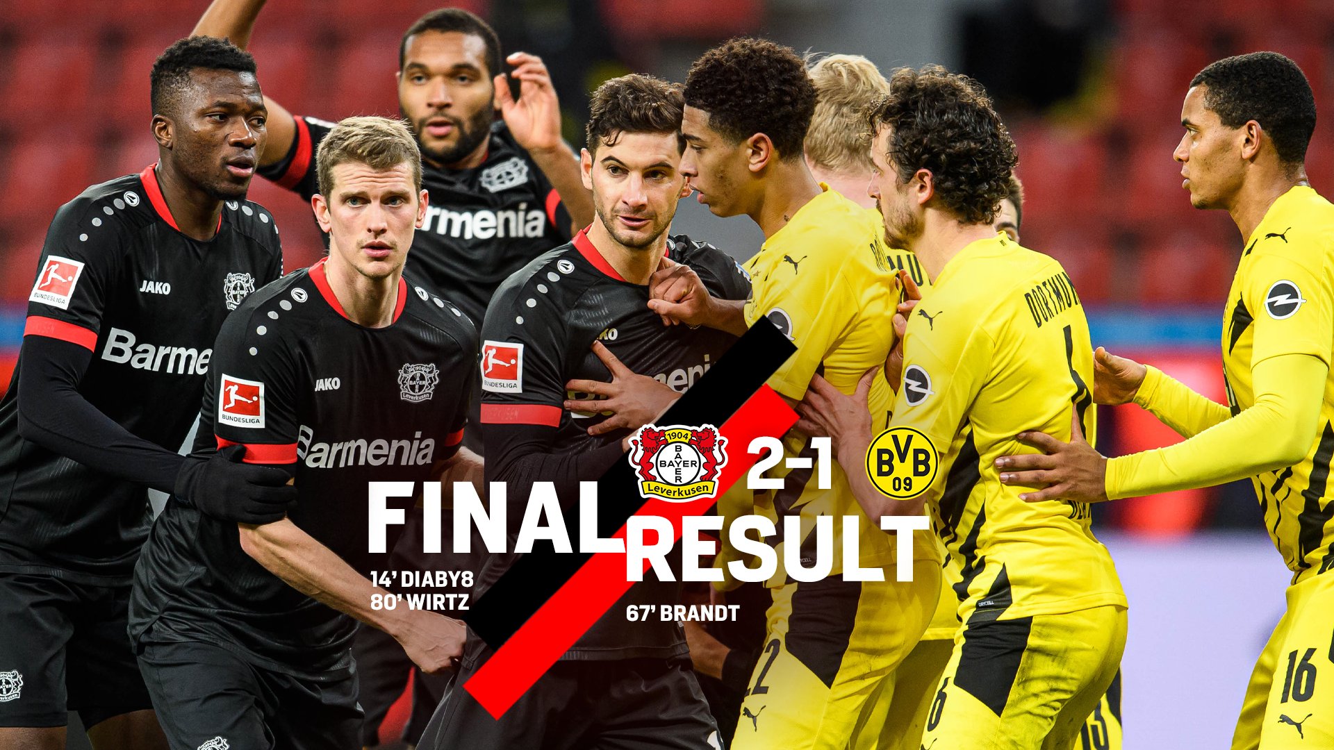 Леверкузен повали Дортмунд и вече е втори width=