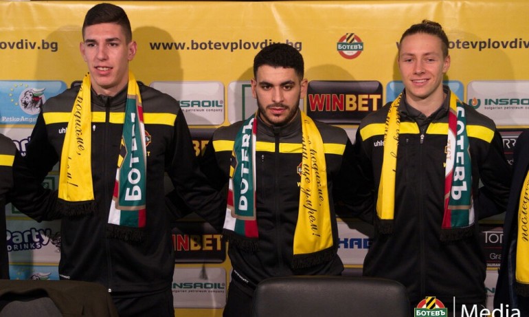 Ботев Пловдив представи тримата от Фремад Амагер