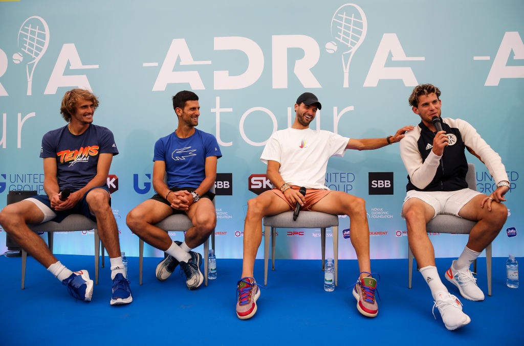 Григор Димитров попадна с Тийм в една група на Adria Tour в Белград width=