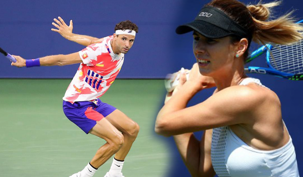 Гришо и Цвети на корта тази сутрин