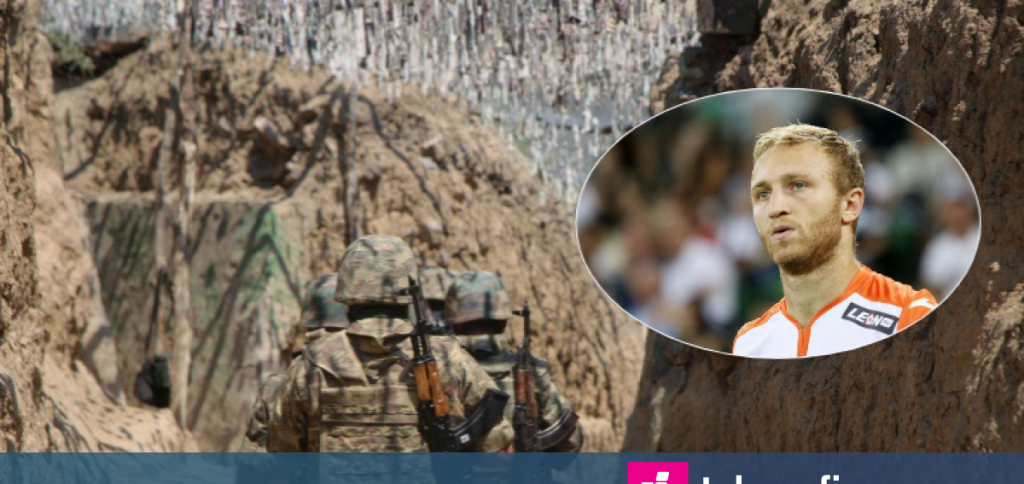 Капитанът на Армения пое към фронта, ще се бие с азерите