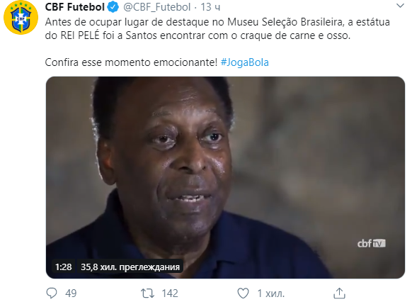 Изложиха в музей восъчна фигура на легендарния Пеле