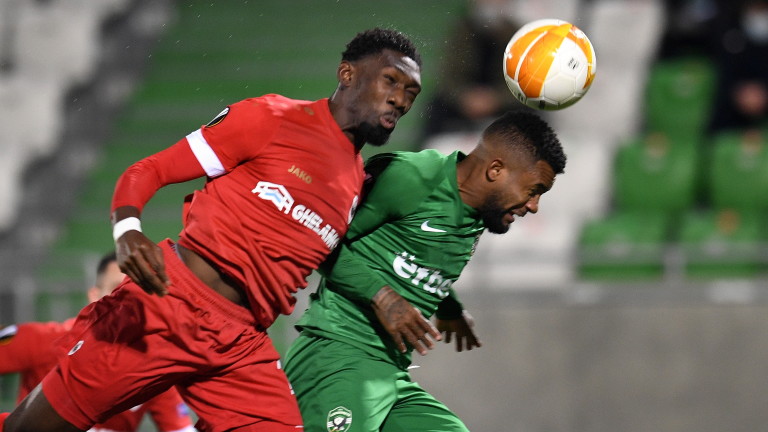 Стартовите състави на Антверп и Лудогорец