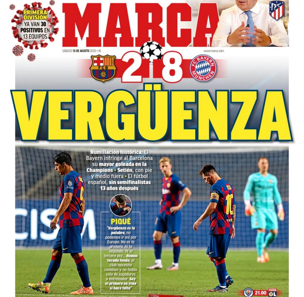 Безмилостни испански медии: “Историческо падение!”