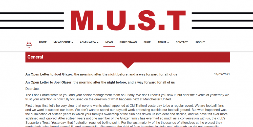 Феновете на Ман Юнайтед с “приятелски” съвет към собствениците