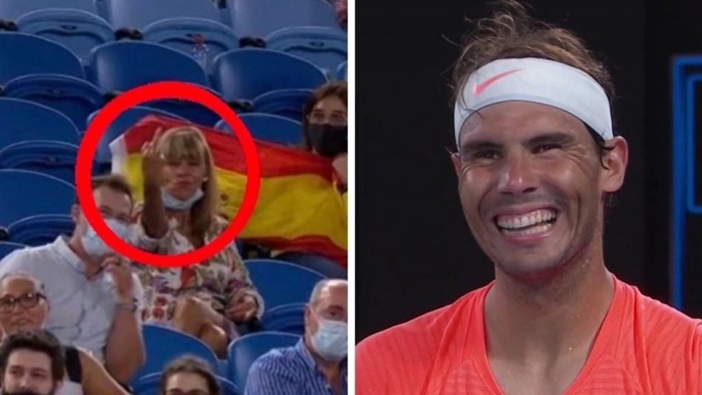 В Мелбърн: Пияна фенка размаха среден пръст на Рафаел Надал