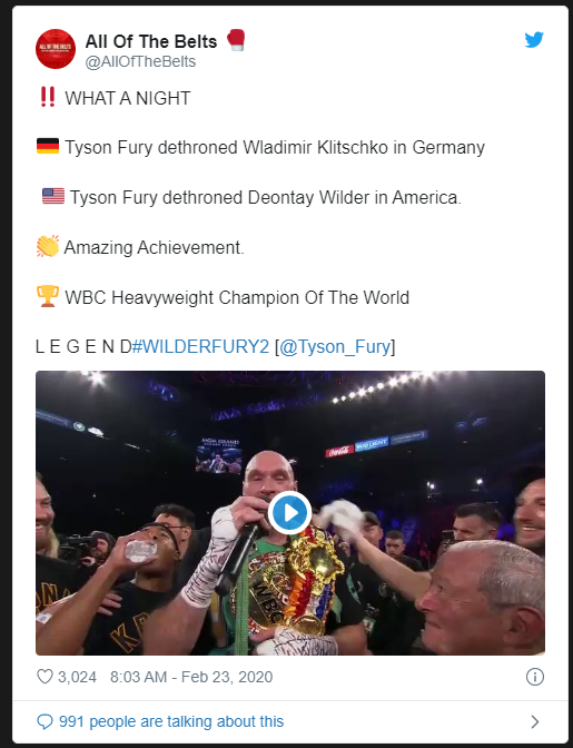 Предстои нов сблъсък между Уайлдър и Фюри